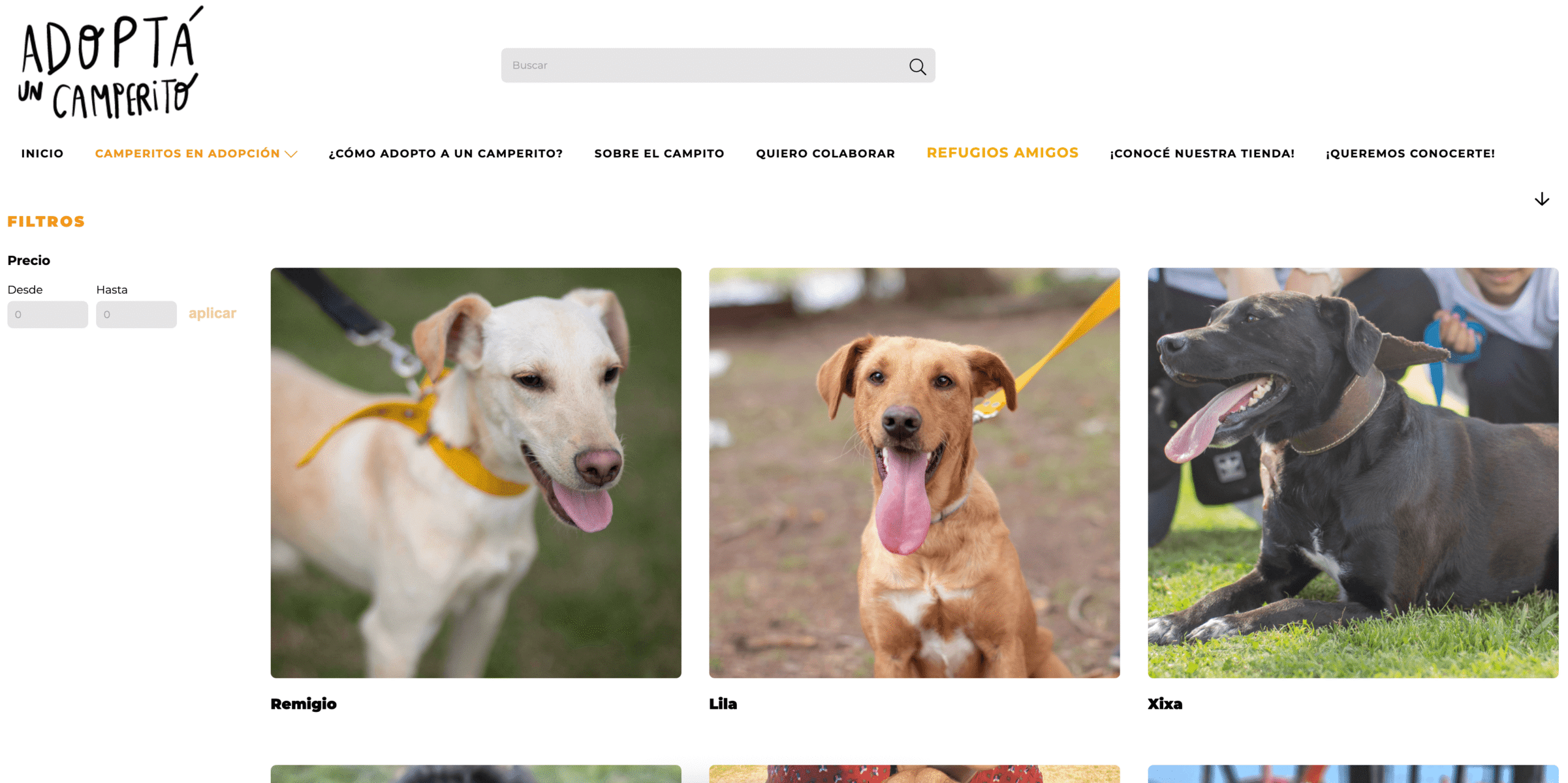 la primera plataforma de adopción de perros de Argentina